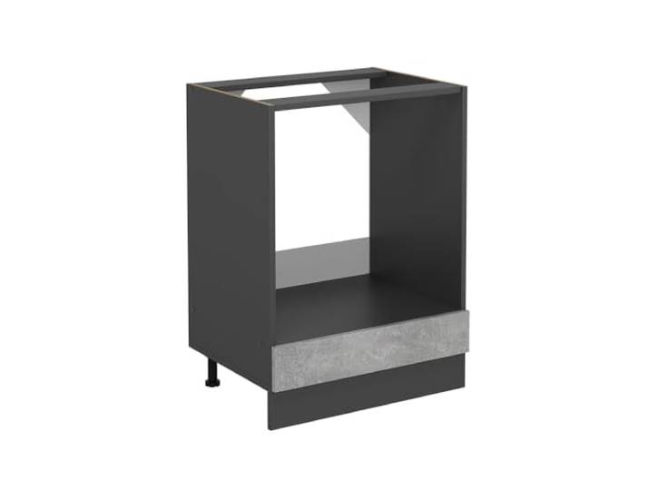 Vicco Herdumbauschrank R-Line , Beton/Anthrazit 60 cm Backofennische · Ohne Arbeitsplatte · Höhenverst. Füße · Frei kombinierbar · Einfache Integration