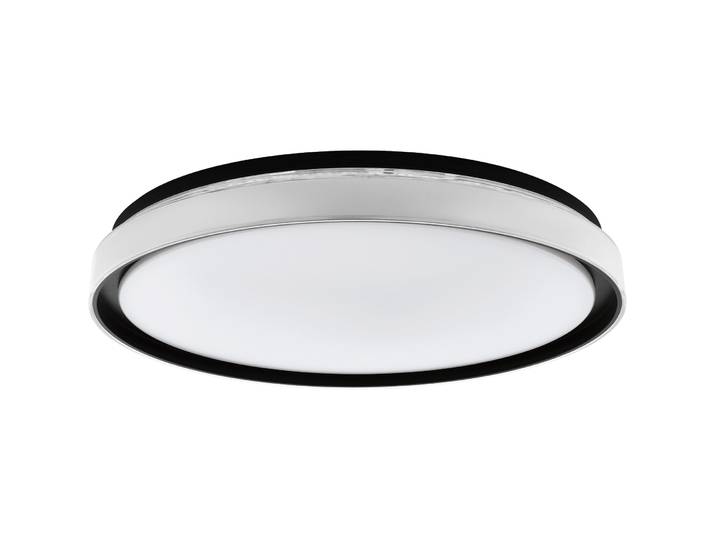 Eglo Deckenlampe Seluci Schwarz/weiss Kunststoff/Stahl 4600 lm Dimmbar - LED- LED Energiesparlampe