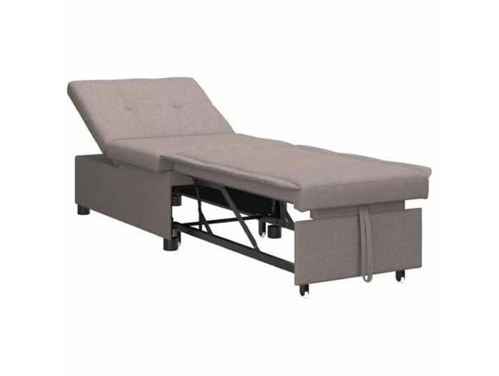 Todiikf Schlafsofa Ausziehbar Taupe 194x50x82 cm Polstersofa Einzelsofa Kompaktes Schlafsofa mit Liegefunktion für Wohnzimmer und Schlafzimmer, 3-stufig verstellbar mit Stoffbezug.