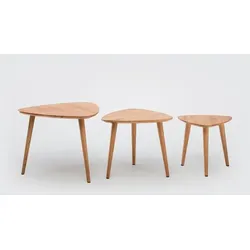Couchtisch-Set Primera Holz Braun Eiche