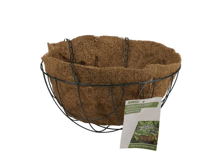 Hängekorb mit Kokoserde 31 cm