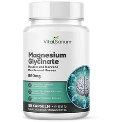 VitaSanum® Magnesium Glycinate – Sanft & hoch bioverfügbar (90 Kapseln)