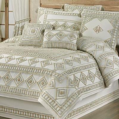 Touch of Class Serenta Comforter Set Ecru, Queen, Ecru