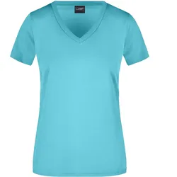 Damen Active-V-Shirt "JN735" - XL - pacific
