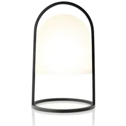 LED-Tischleuchte Solarleuchte Eva Solo weiß, Gestell schwarz, Designer Tools Design, 30 cm