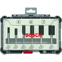 Nutfräser-Set, 6-teilig 1/4"-Schaft