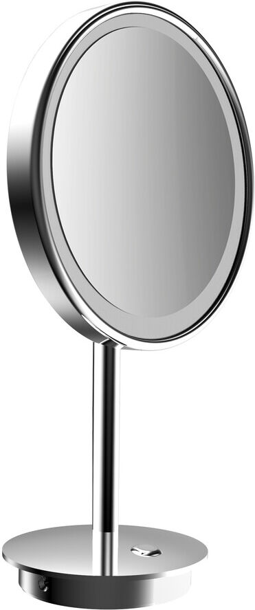 Emco Pure LED rasage / Miroirs cosmétiques 109406009 Ø 203 mm, rond, grossissement 3x, Miroirs cosmétiques chrome