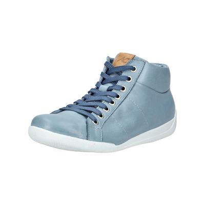 Sneaker ANDREA CONTI "Andrea Conti Sneaker Veloursleder", Damen, Gr. 37, blau, Veloursleder, Schuhe Sneaker