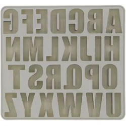 buttinette Silikon Gießform "Buchstaben"