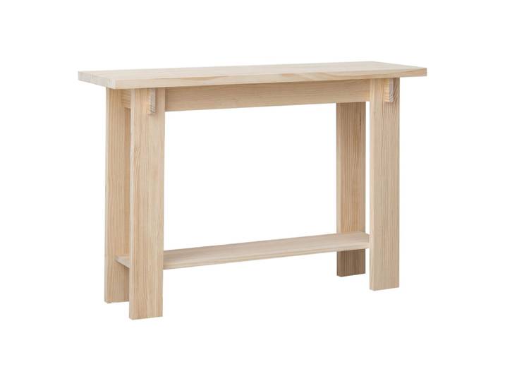 Console en pin massif naturel 120 cm Verni