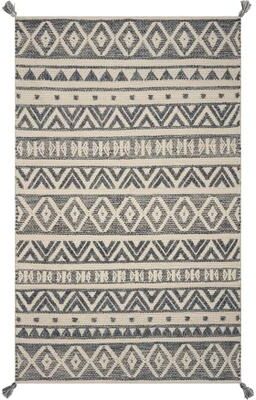 KAS Rugs Grey Scandinavian Tribal Hand-woven Jute Rug