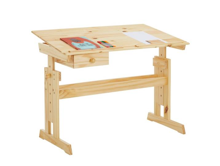 KINDERSCHREIBTISCH FLEXI natur