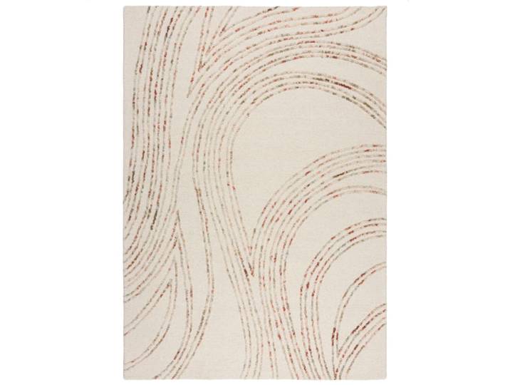 Tapis de salon en laine orange 160x230 cm