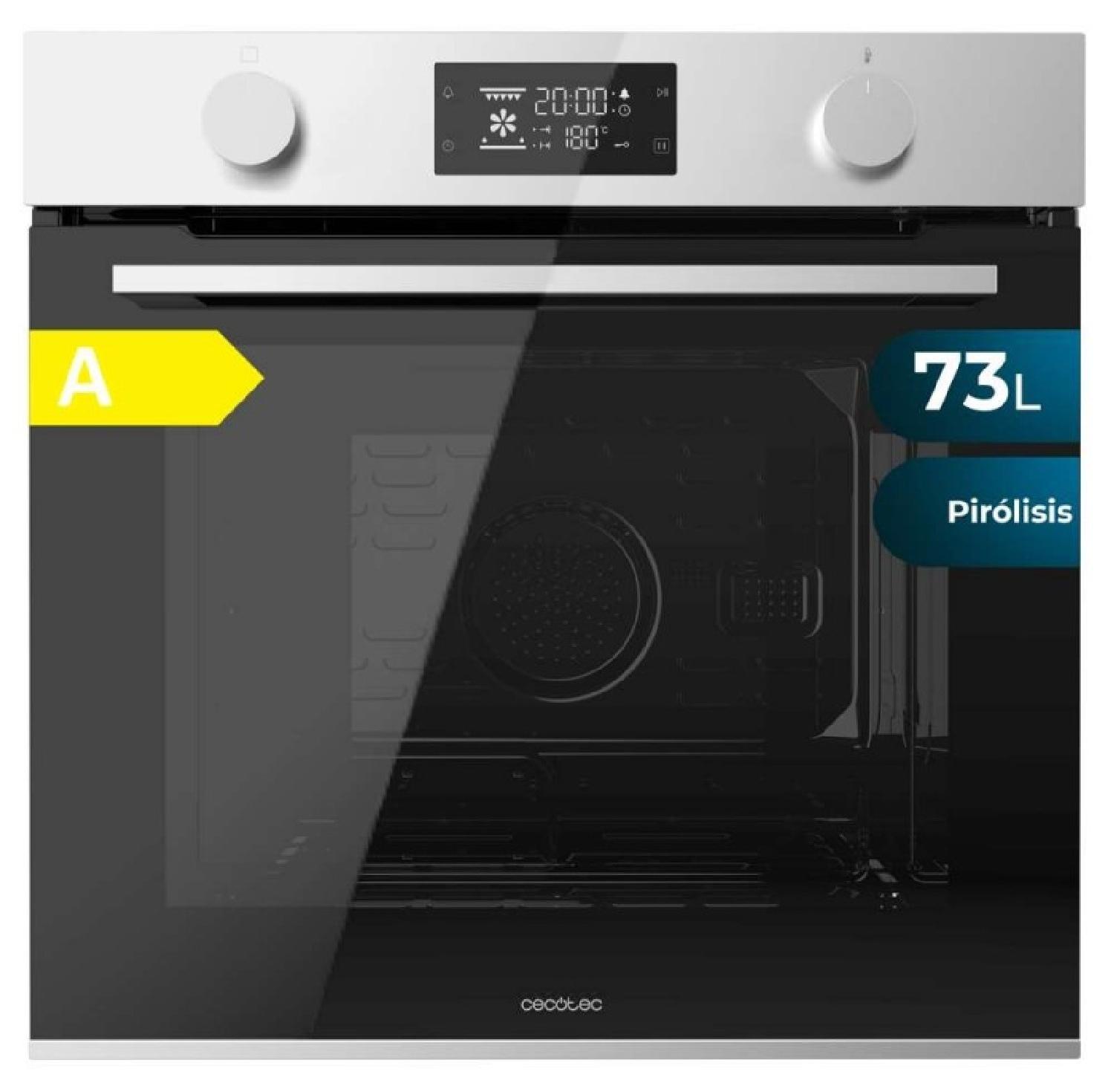 Cecotec P526000, Medium, Elektrischer Ofen, 73 l, 2800 W, 73 l, Pyrolytisch