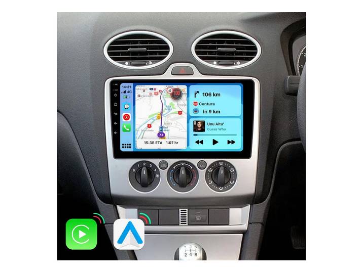 A-Sure 5s Schnellstart Carplay Android Auto Für Ford Focus MK2 2004-2011 AI Autoradio (5s Schnellstart/1280*720 Screen/Apple Carplay/Android Auto/Bluetooth)