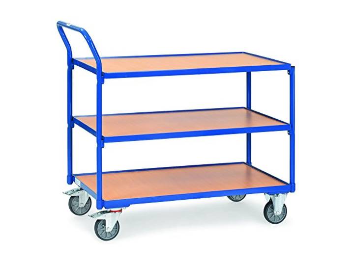 Fetra Transportgeräte mtpfg2750 Wagen Tablett Griff schräger Schneide, 3 Randlos 850 mm x 500 mm Plattform