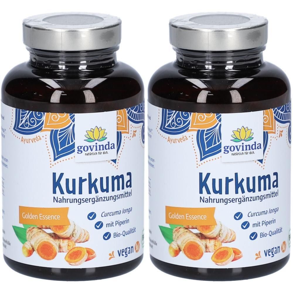 Govinda Kurkuma Kapseln Bio 100 g PET 2x 2x100