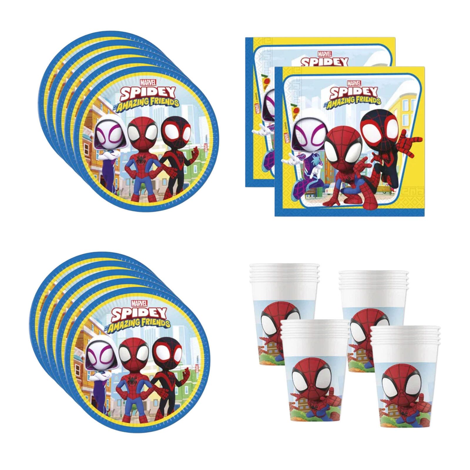 Procos Spiderman Geburtstagsdekoration für Kindergeburtstage 94876_94877_94878