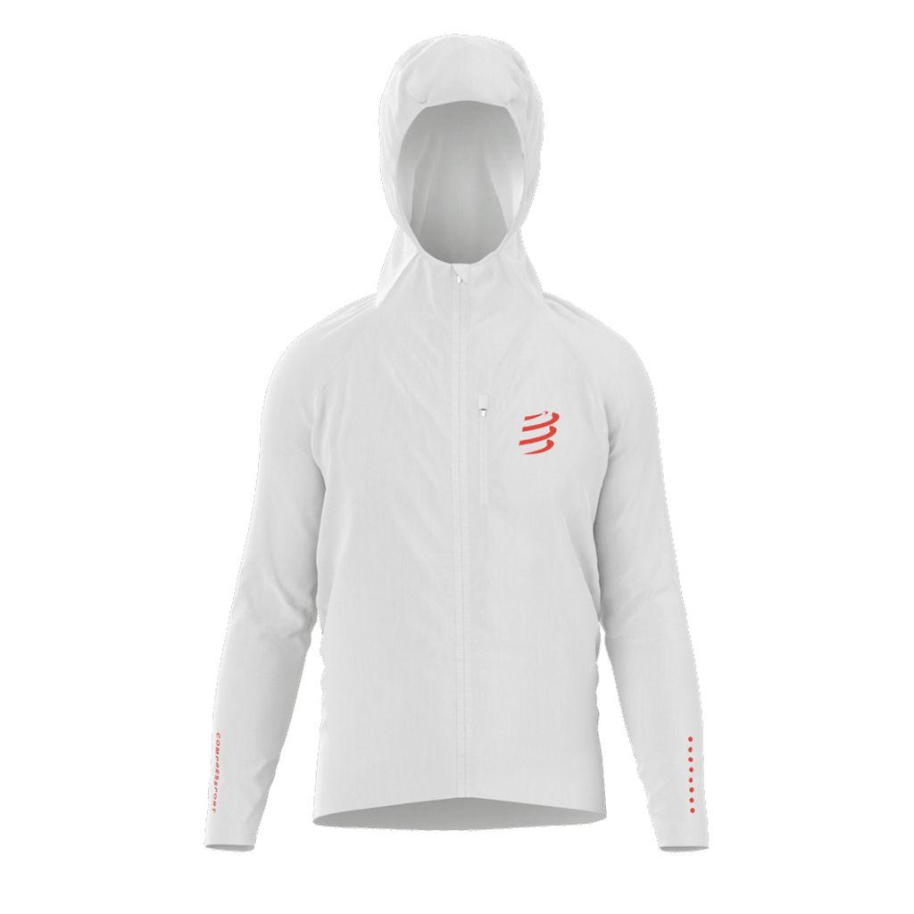 Compressport Unisex Thunderstorm Waterproof Jacket weiß