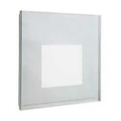 Deko-Light Glas-Abdeckung milchig eckig silber für Alwaid