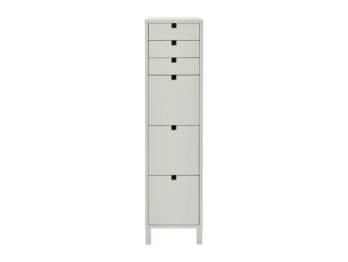 1898 Square Kommode smal 6 Schubladen Sand