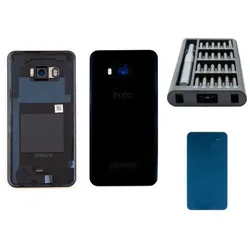 HTC U11 Backcover schwarz - Premium-Set