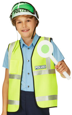 Kinder-Weste "Polizei", neongelb