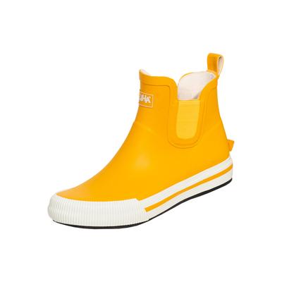 Stiefel BOCKSTIEGEL "Momo", Damen, Gr. 39, gelb (gelb, weiß), Obermaterial: 100% Gummi rubber., Schuhe Stiefel