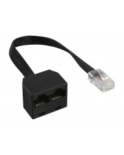 InLine ISDN-Splitter RJ-45 M bis W 15 cm Schwarz (69933)