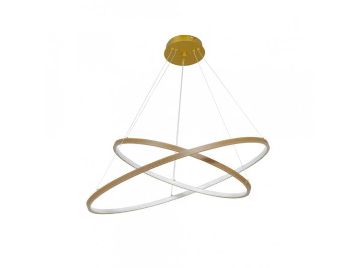Suspension marron en simili cuir