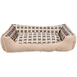Granna Weiches Hundebett, Sofa, 75 x 58 x 19 cm, Grösse. L (beige) (Hund), Hundebett + Katzenbett
