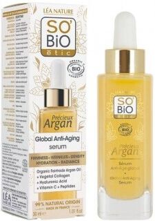 SO'BiO étic Global Anti-Aging Argan Facial Serum 30 ml