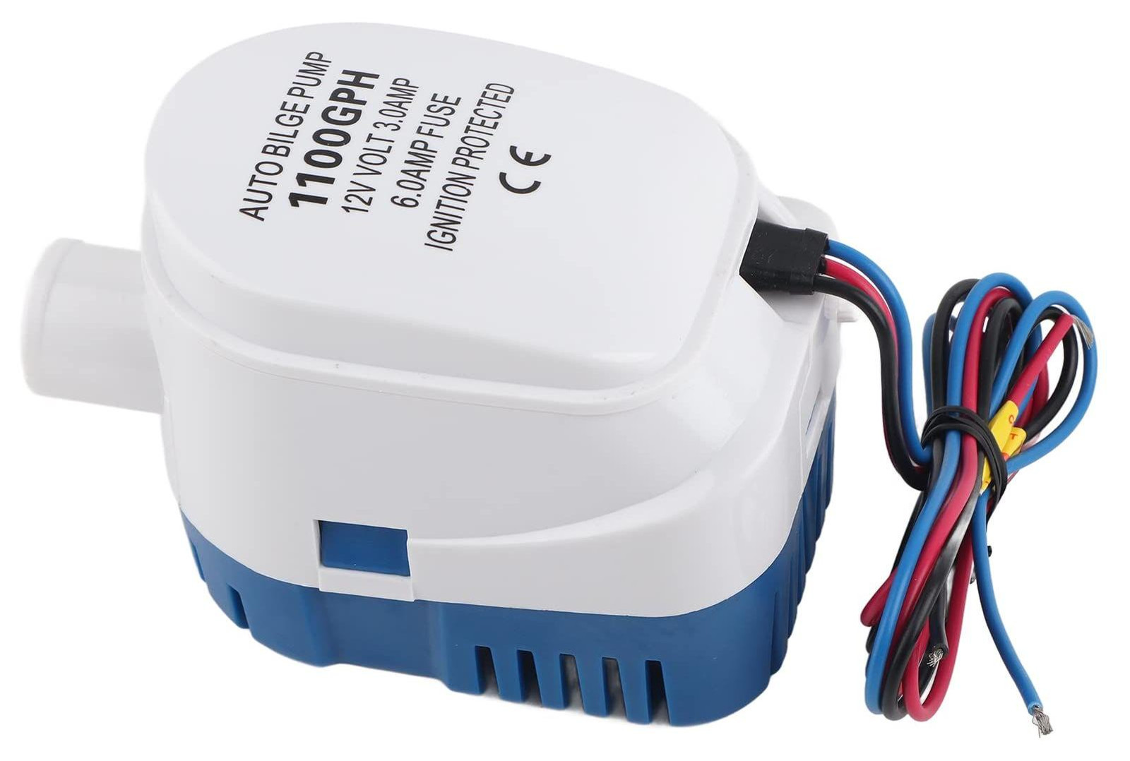 Automatische Lenspomp 1100GPH, 12V Maritieme Waterpomp met Vlotterschakelaar