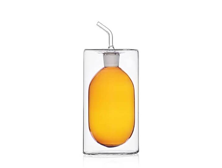 Ichendorf Milano dubbelwandige oliekan amber 250 ml collectie cilinder kleur dubbelwandig