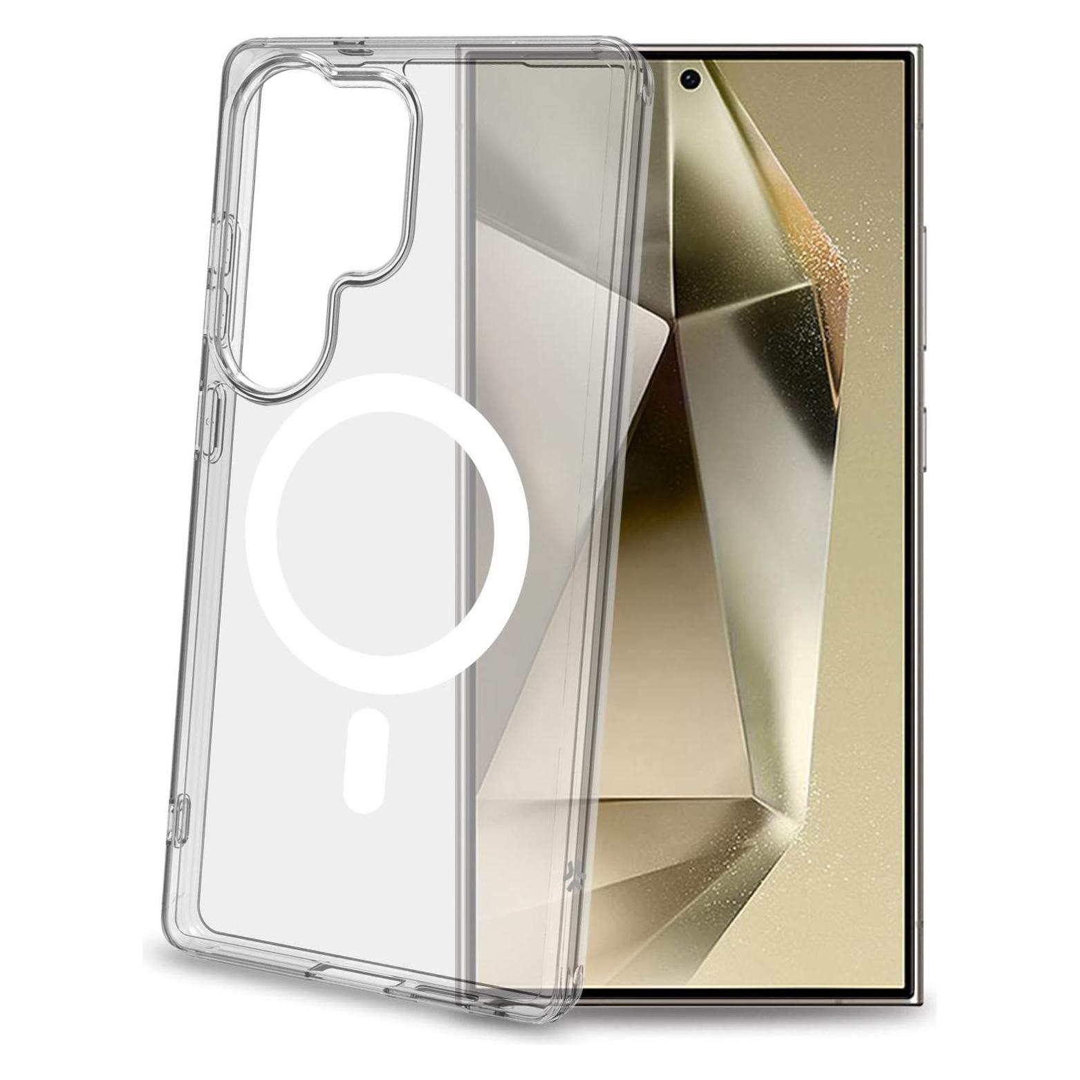 Celly Gelskinmag Transparente Hülle für Samsung Galaxy (Samsung Galaxy S25 Ultra) (GELSKINMAG1122)