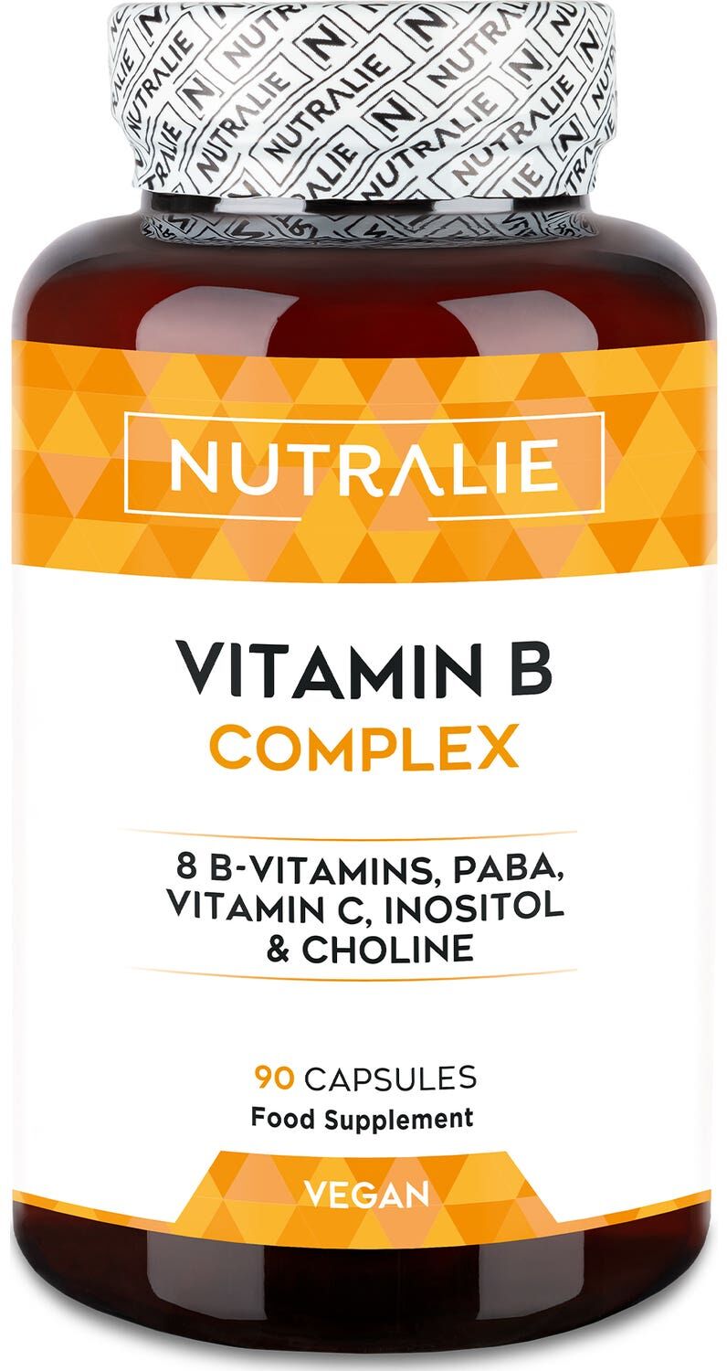 Nutralie Vitamina B Complex Vitamina C + Colina + Inositol + PABA 90 caps