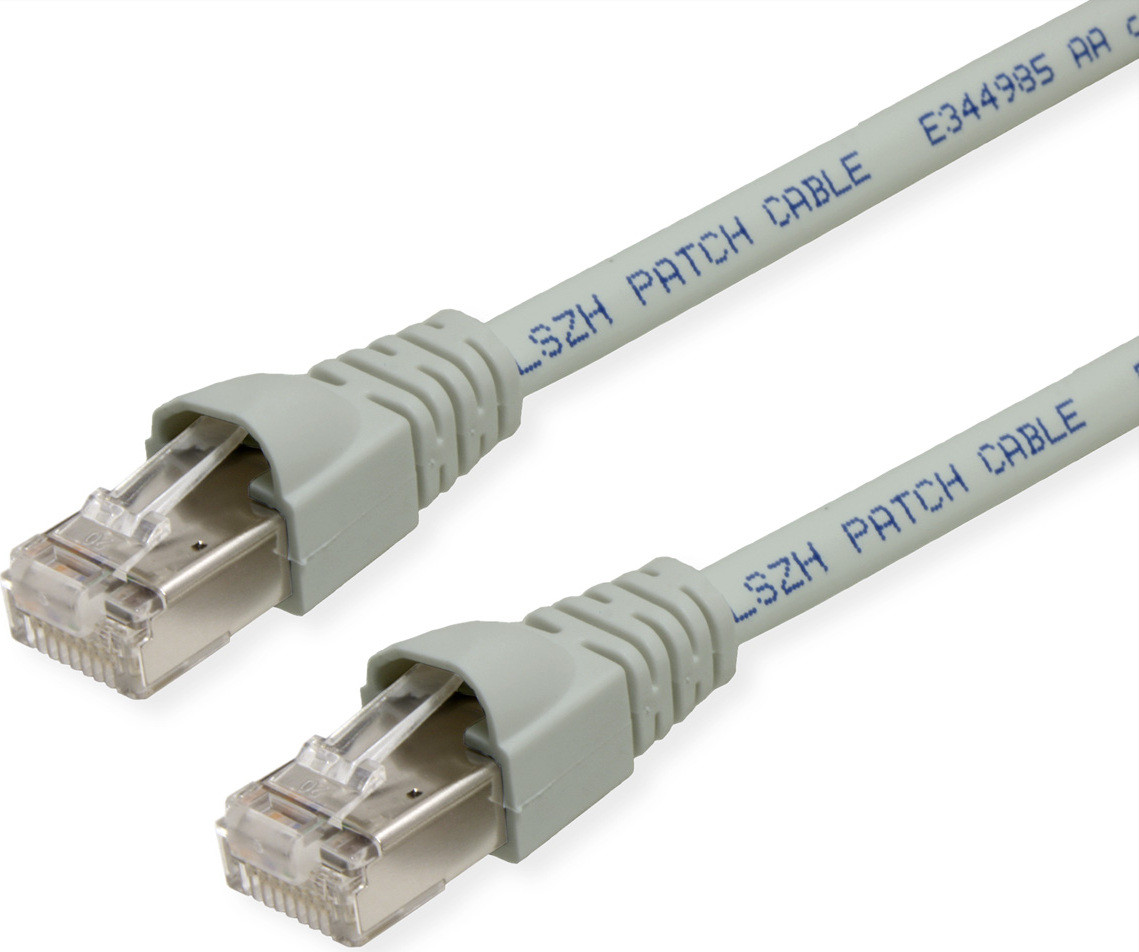 Telegärtner Cat.6A Ethernet/LAN patchkabel, grijs, 2,0 m
