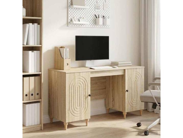 Moderne Bureau Sonoma - 142 5x50x75 cm - Bois d'ingénierie - Meuble de bureau @FR 7716