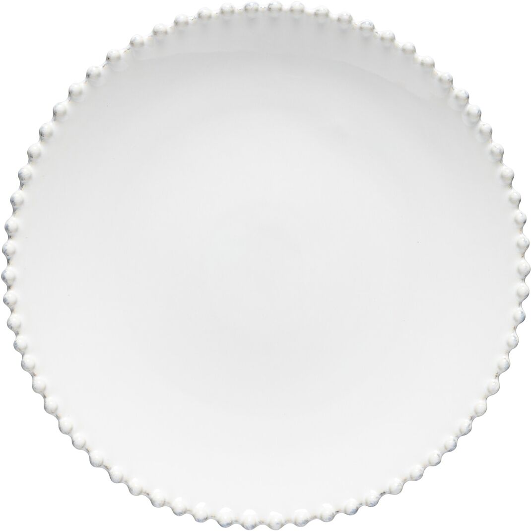 Costa Nova Plato llano Pearl . Blanco
