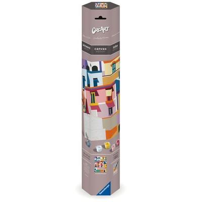 CreArt Canvas Leinwand - Farbenfrohe Häuser