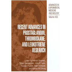 Recent Advances in Prostaglandin, Thromboxane, and Leukotriene Research, Fachbücher von Rodolfo Paoletti, Bengt Samuelsson, Helmut Sinzinger, Peter Ramwell, John R. Vane, Patrick Y-K Wong