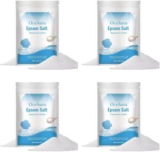 Inspired Finds Spa Exfoliating Bath Salt Scrub Moisturizing Dead Skin Removal Body Scrub Soothing Salt Body Wash Scrub 4pcs