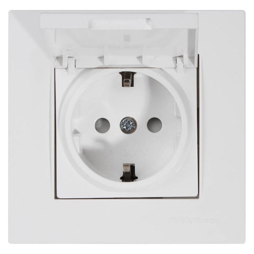Mutlusan Rita Steckdose mit Deckel weiss (32311369)