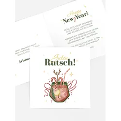 Neujahrskarten selbst gestalten mit Spruch und Fotos im Onlinedesigner bei Meine-Kartenmanufaktur.de