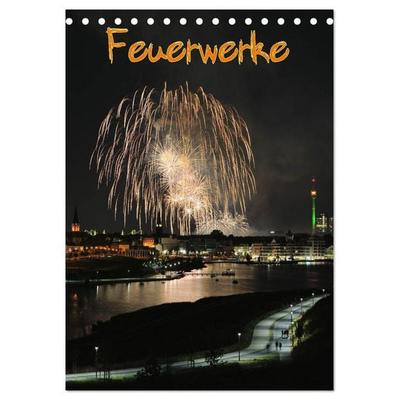Feuerwerke Terminplaner (Tischkalender 2026 DIN A5 hoch), CALVENDO Monatskalender