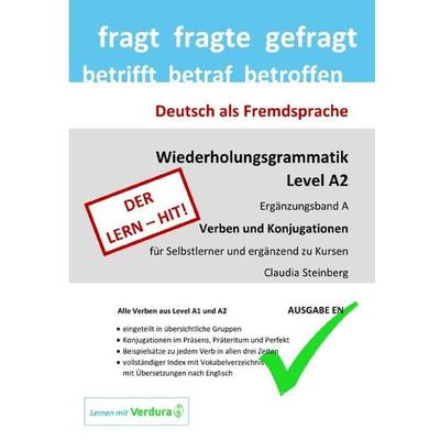 DaF - Wiederholungsgrammatik A2 / DaF - Wiederholungsgrammatik A2 - Ergänzungsband A - Verben und Konjugationen - Ausgabe EN, Taschenbuch von Claudia