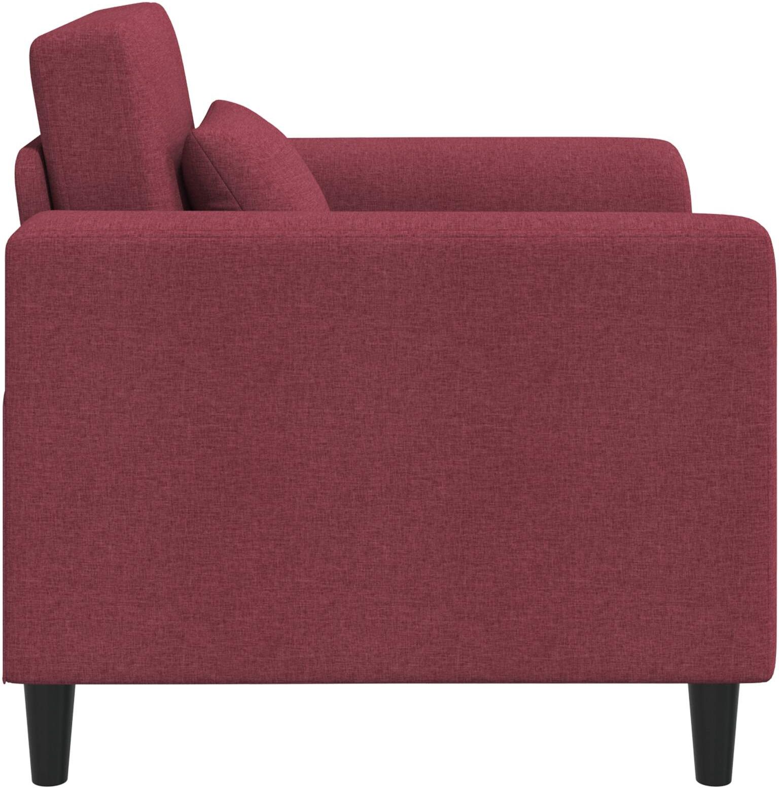 vidaXL Fauteuil Bordeaux Tissu