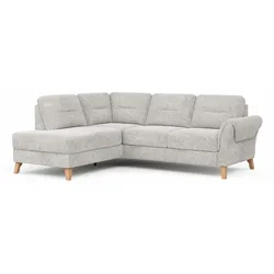 MAISON Ecksofa Richmond Stoff Silver