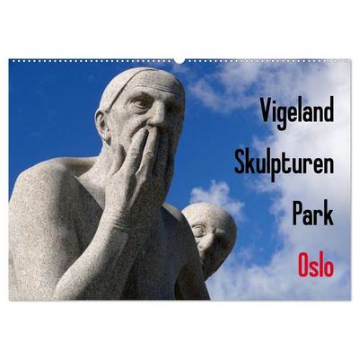Vigeland Skulpturen Park Oslo (Wandkalender 2026 DIN A2 quer), CALVENDO Monatskalender