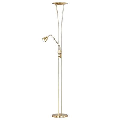 TRIO LEUCHTEN LED Deckenfluter, grau (messingfarben), 2, H: 180cm, Leuchten, LED Deckenfluter